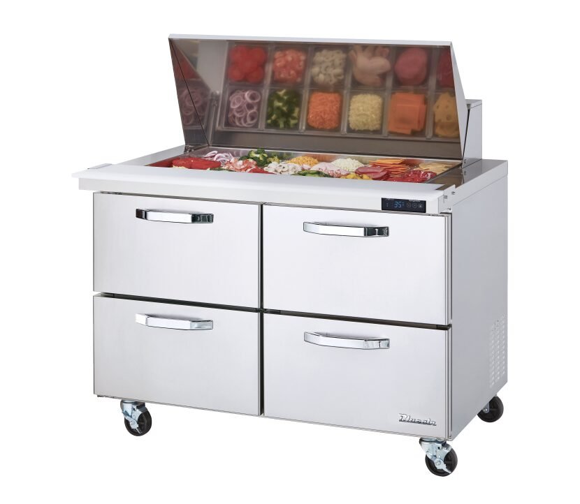 Blue Air 48" Mega Top Sandwich Prep Table 4 Drawers BLMT48-D4-HC