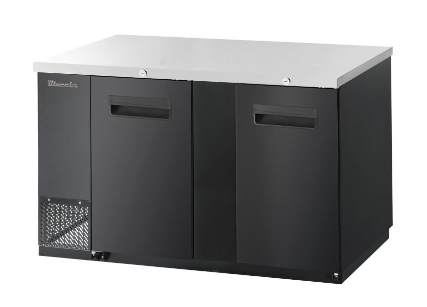 Blue Air 69" Back Bar Solid 2 Door Locking Cooler BBB69-3B-HC