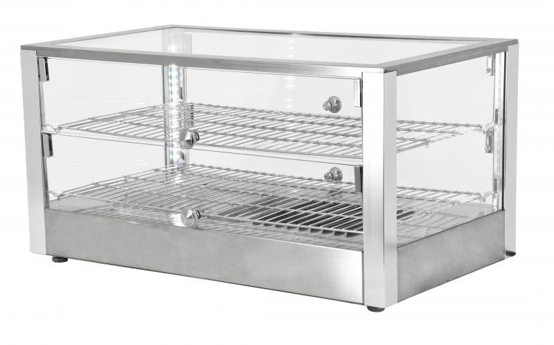 28" Countertop Display Warmer with 2 Front and 2 Rear Hinged Doors 41872