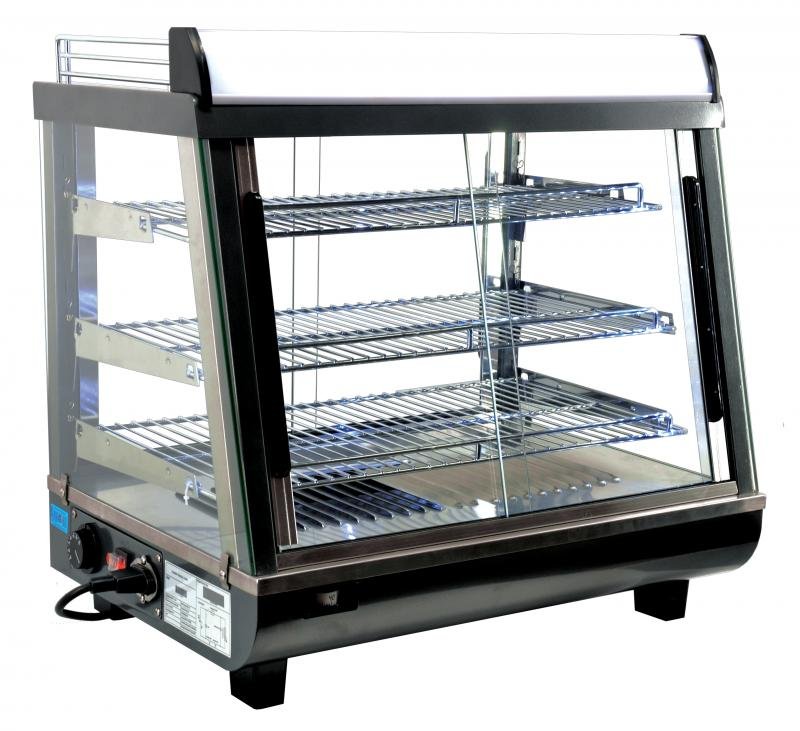 26" Display Warmer Countertop with 96 L capacity and Front and Back Doors 40003