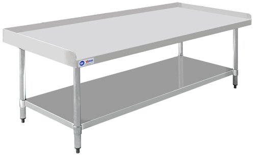 30″ x 72″ Stainless Steel Equipment Stand with Galvanized Undershelf and Legs 22062