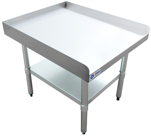 30″ x 24″ Stainless Steel Equipment Stand with Stainless Steel Undershelf and Legs 47694
