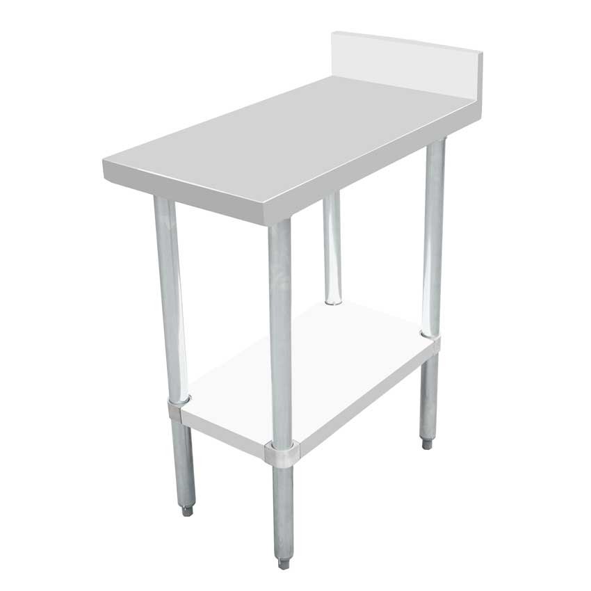 30″ x 15″ Equipment Filler Table with 4″ Backsplash 46514
