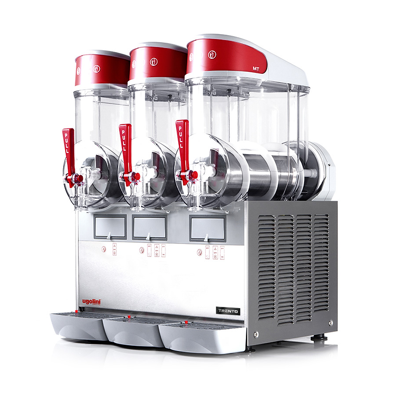 Countertop Ugolini MT3 Triple Bowl Granita / Slushy Machine with Magnetic Drive – 3 x 2.6 Gal. (10L) Capacity 49083