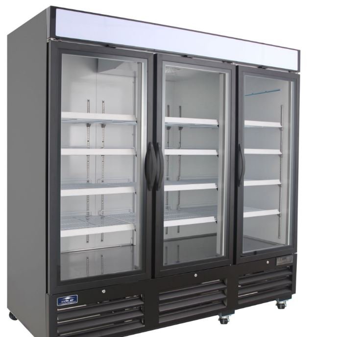 Arctic Air Upright Glass 3 Door Freezer Merchandiser AFGDM72