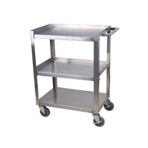 EFI 19″ x 31″ Stainless Steel 3 Shelf Utility Rolling Cart CBC1931KD-15