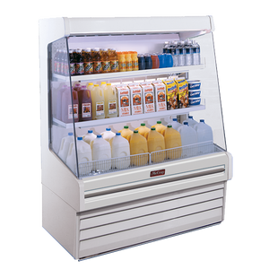 51'' W Howard McCray Vertical Dairy Open Merchandiser, Self-Contained, 2 Shelves, w/ LED Lighting SC-OD30E-4L-S-LED