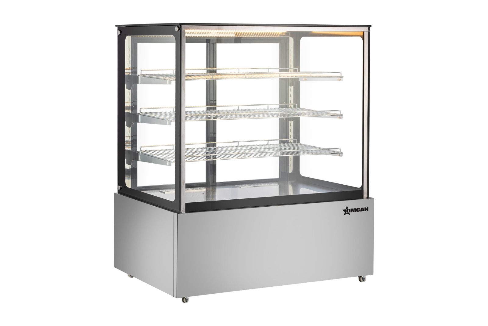 49" Square Glass Floor Standing Display Warmer with 21 cu.ft. 110V 49297