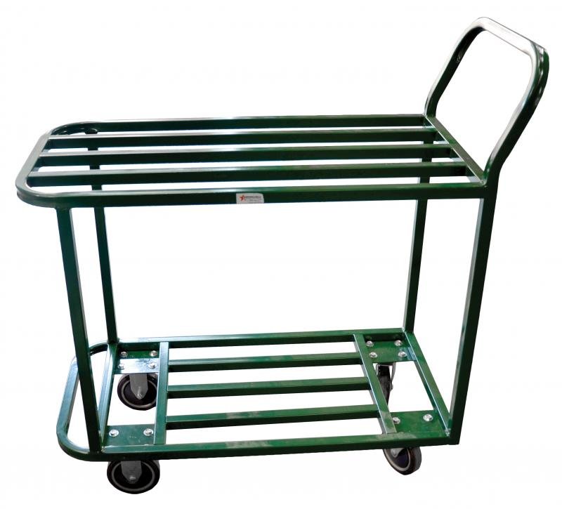 Powder Coated Green All Welded Stocking Cart 31433
