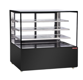 72" Square Glass Refrigerated Display Case Cooler NADC-71-SG