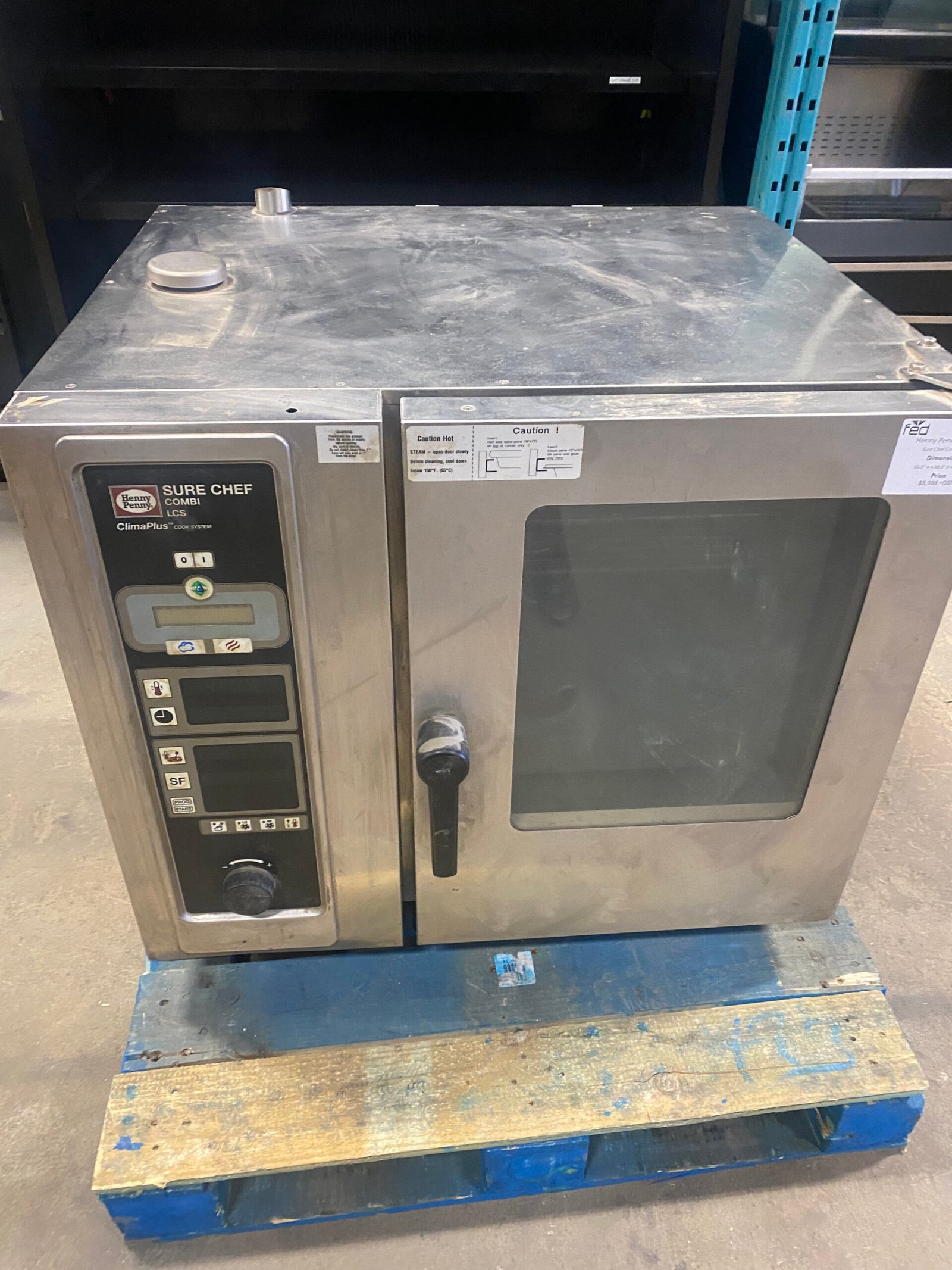 Clearance Used Commercial Henny Penny Sure Chef Combi Oven LCS-SCCO-CL
