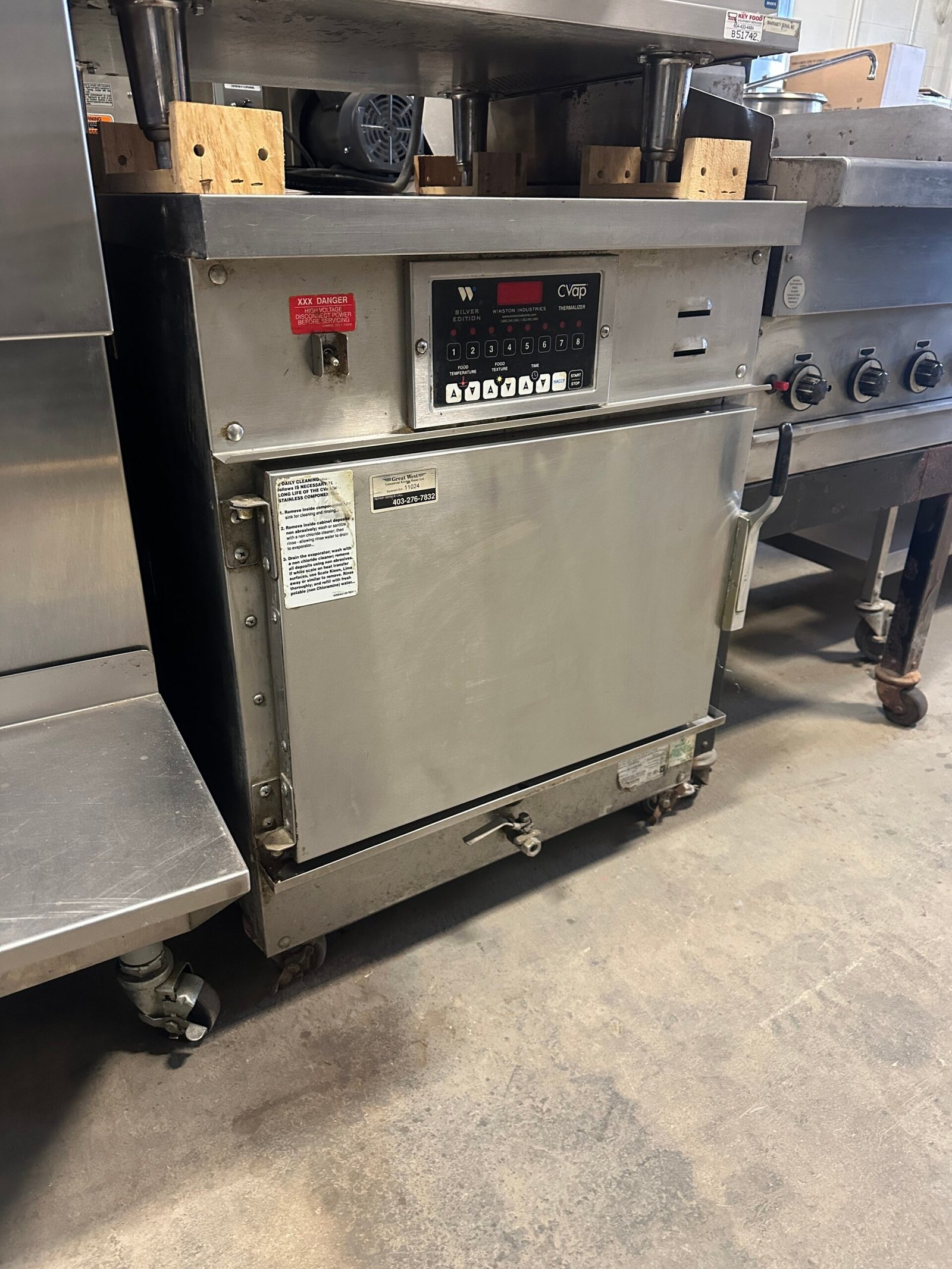 Used Winston CVap Thermalizer Oven with Computerized Processor Control CAT507GJ-CL
