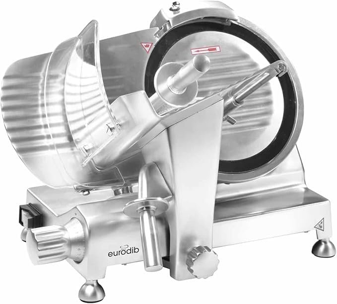 10” Commercial Meat Slicer – Medium-Duty Electric Deli Slicer with Stainless Steel Blade & Adjustable Thickness HBS250L-V