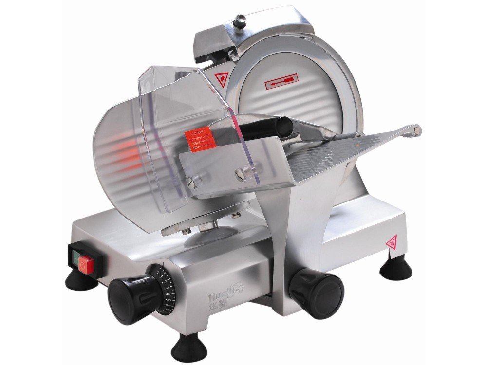 8” Commercial Meat Slicer – Compact Electric Deli Slicer with Stainless Steel Blade & Adjustable Thickness HBS195JS-V