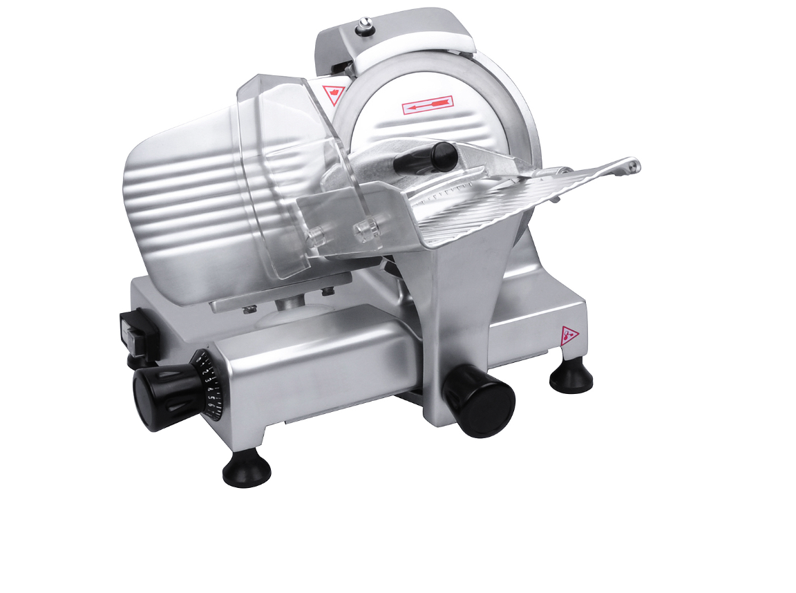 8" Electric Meat Slicer Compact Belt-Driven Deli Slicer for Precision Cutting HBS-195JS