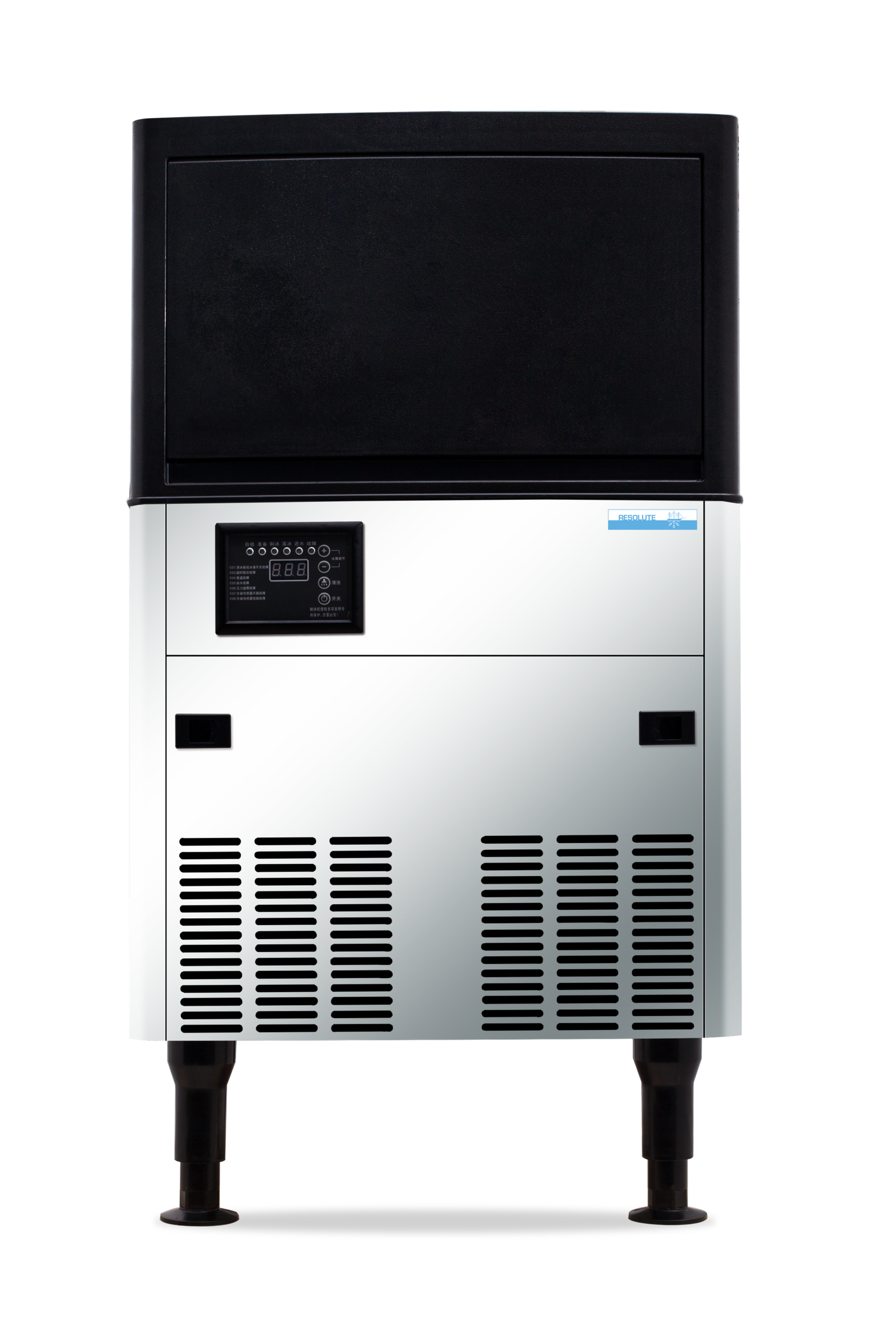 *80 lb/Day Air-Cooled Undercounter Commercial Ice Cube Machine with 33 lb Storage Bin ICB8033