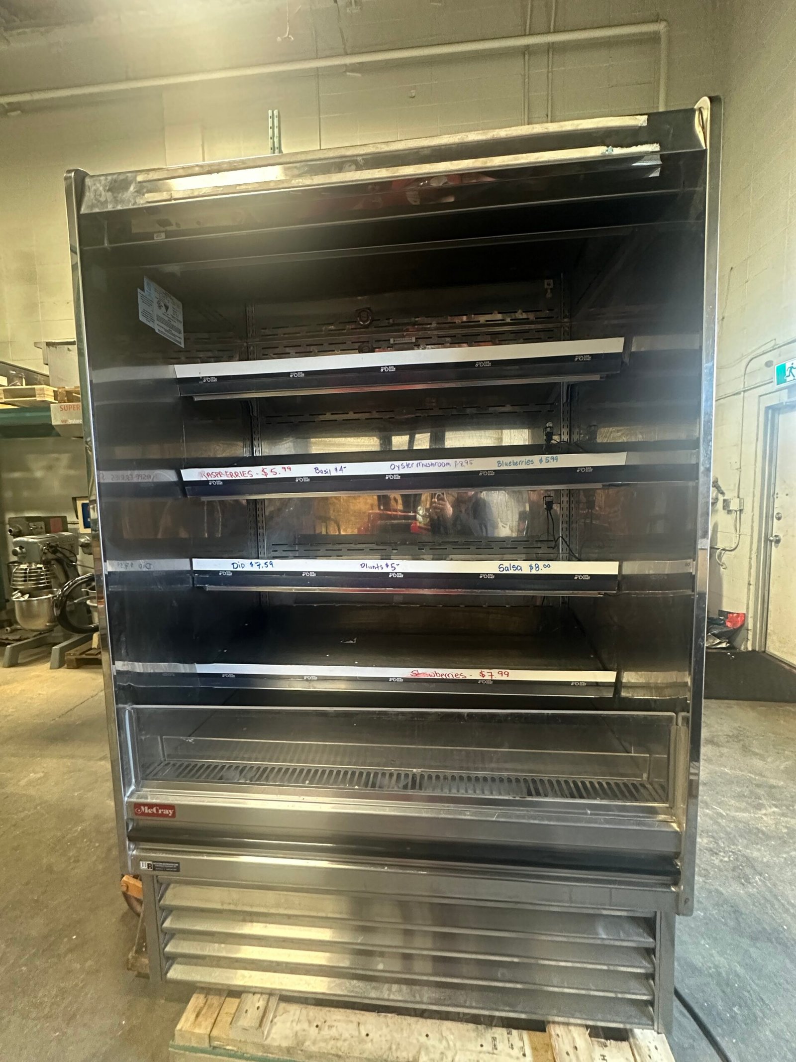 51" Vertical Open Air Merchandiser Howard McCray SC-OD35E-4-LED-MAC