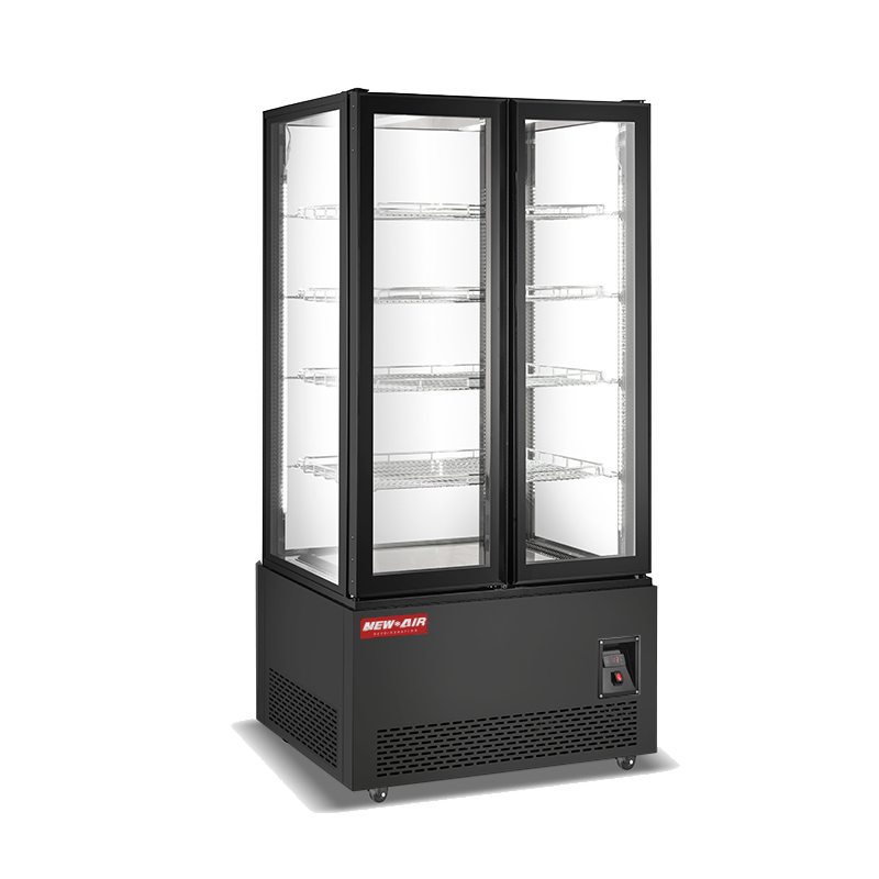 40″ Upright Glass Freezer Display Case New Air NUDF-40-S