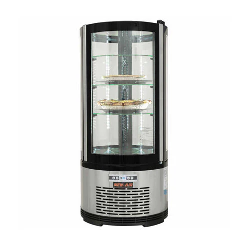 19" Countertop Round Display Case Refrigerator New Air NDC-010-RD