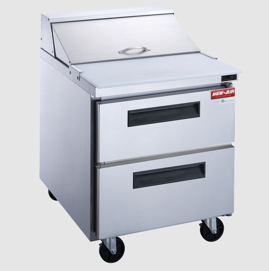 29" Refrigerated Salad/Sandwich Prep Table With 2 Drawers New Air NPT-29SA-2D