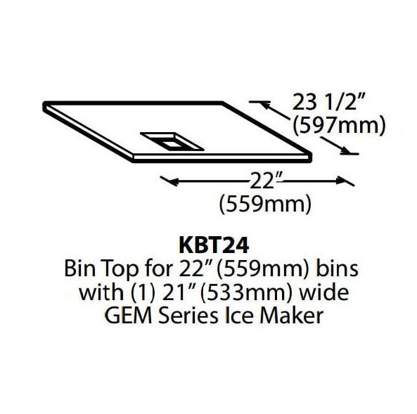Ice-O-Matic KBT24 Ice Bin Top Adapter Kit
