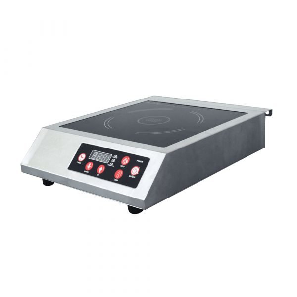1 Burner Induction Cooker Electric 120V Stainless Steel Commercial Countertop 44415