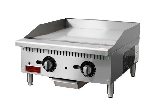 24" Griddle 24" Thermostat Control Stainless Steel Commercial Countertop 47371