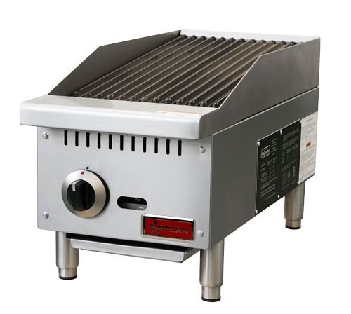 12" Countertop Radiant Gas Stainless Steel 1 Burner Broiler Cooktop 47376