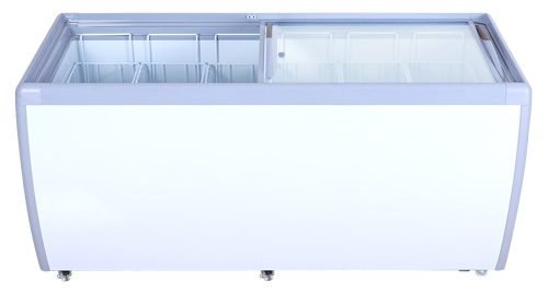 Flat Glass Top Novelty Freezer 71" Wide 46730