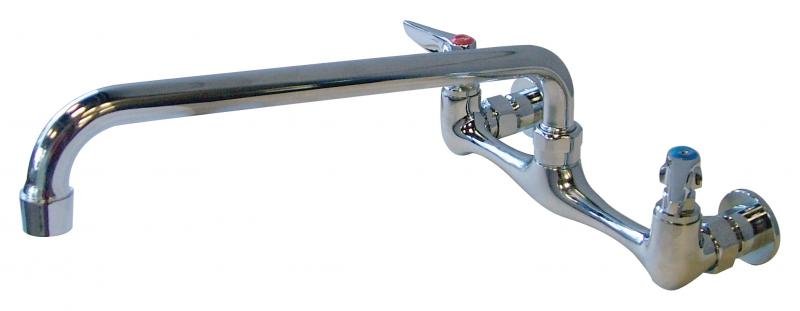 Compartment Sink 8" on Center Faucet Taps with 12" Spout for 18x18 sink up to 3 sinks 23516