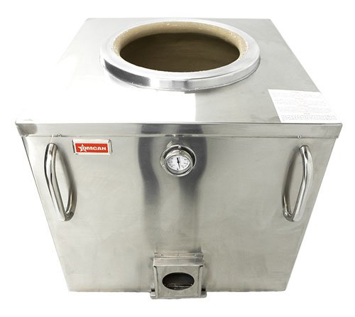 Omcan Stainless Steel Charcoal Tandoor Clay Oven 24 X 24 47438