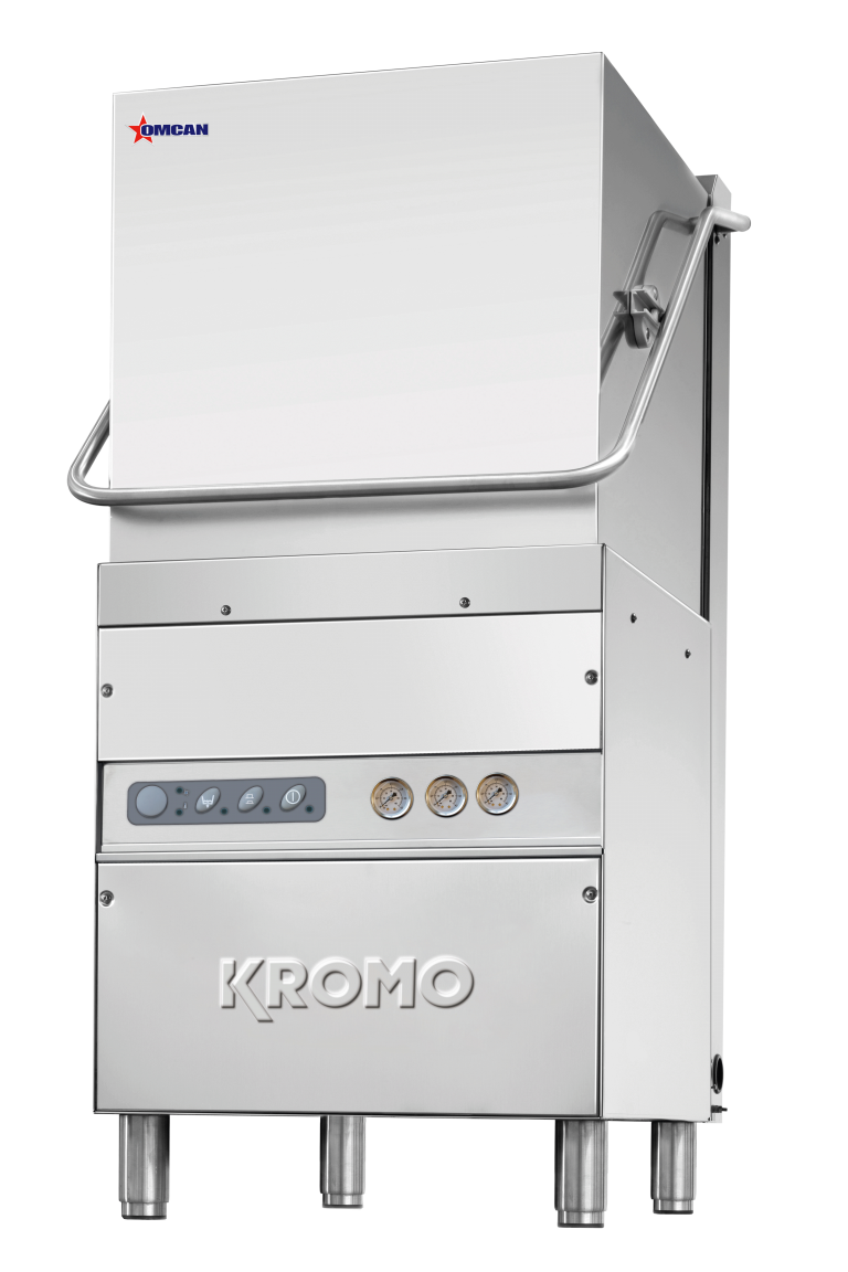 Commercial Kromo Hood-110-USA Upright High-Temperature Dishwasher 49127