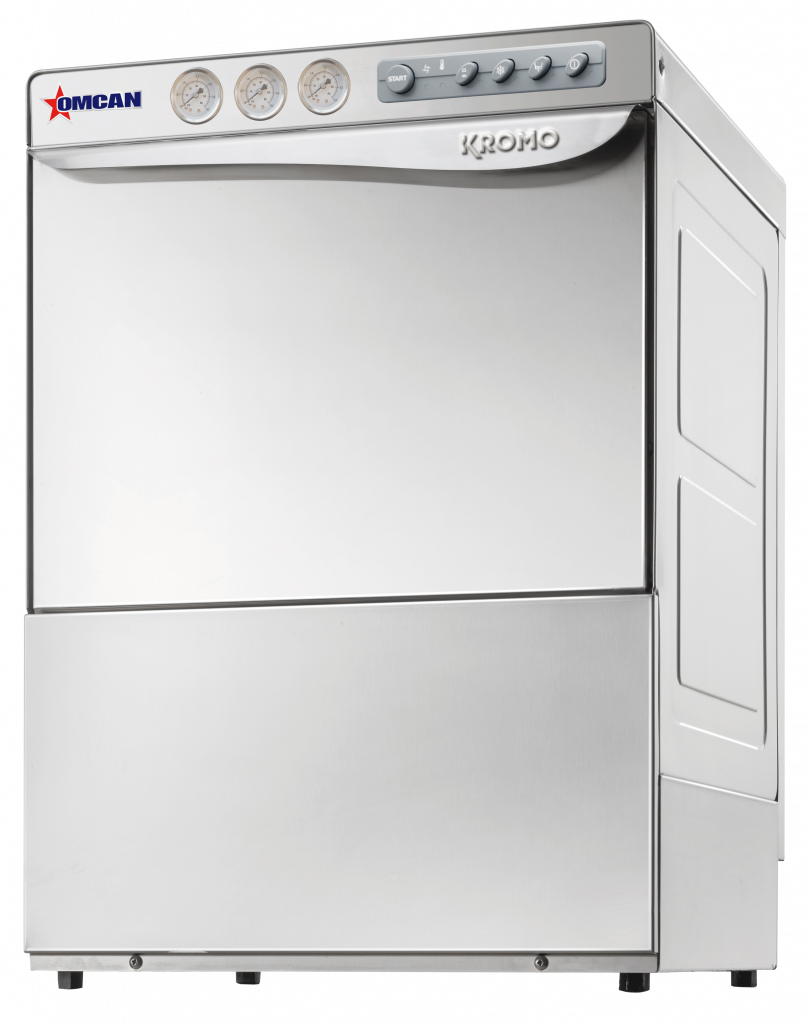 Kromo Aqua-50-USA High-Temperature 30.1 Amp 220-240V Italian Made Undercounter Dishwasher 49125