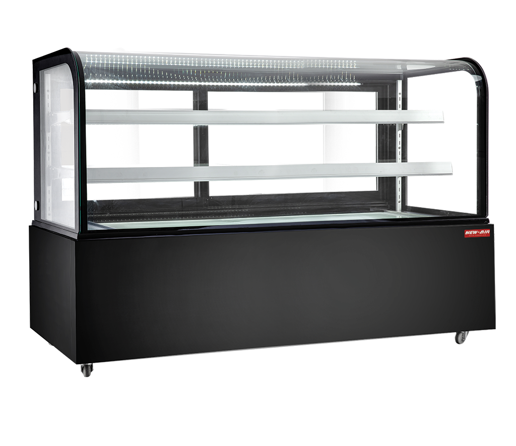 72″ Curved Glass Refrigerated Display New Air NDC-72-CG