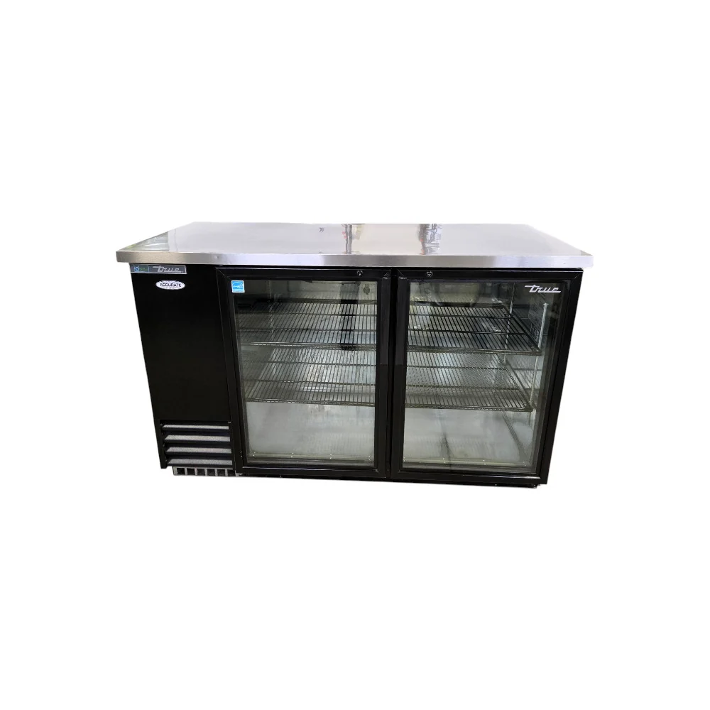 Restored Like New True TBB-2G-HC-LD Back Bar Cooler - 2 Glass Door - 59 Inch