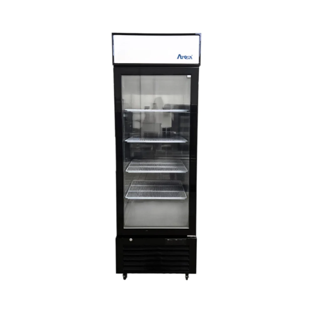 Restored Like New Atosa MCF8720GR Upright Merchandiser Freezer - 1 Glass Door - 27 Inch