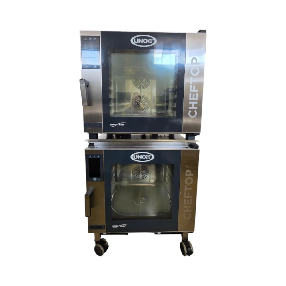 Restored Like New Unox XAVC-06FS-GPRM Double Stacked Combi Oven - Nat Gas