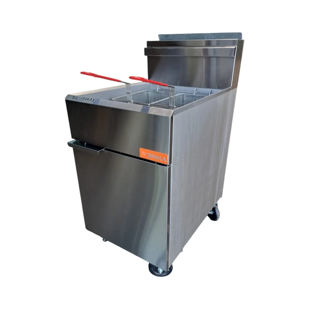 Restored Like New Brika BFR-70-NG Fryer - 70 lb -  Natural Gas