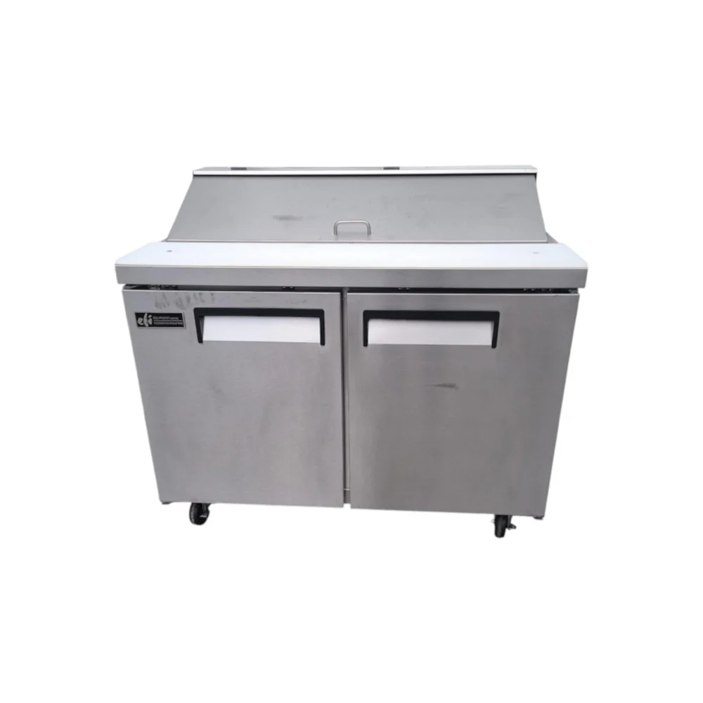 Restored Like New EFI CSDR2-48VCX Refrigerated Prep Table - 2 Solid Door - 48 Inch