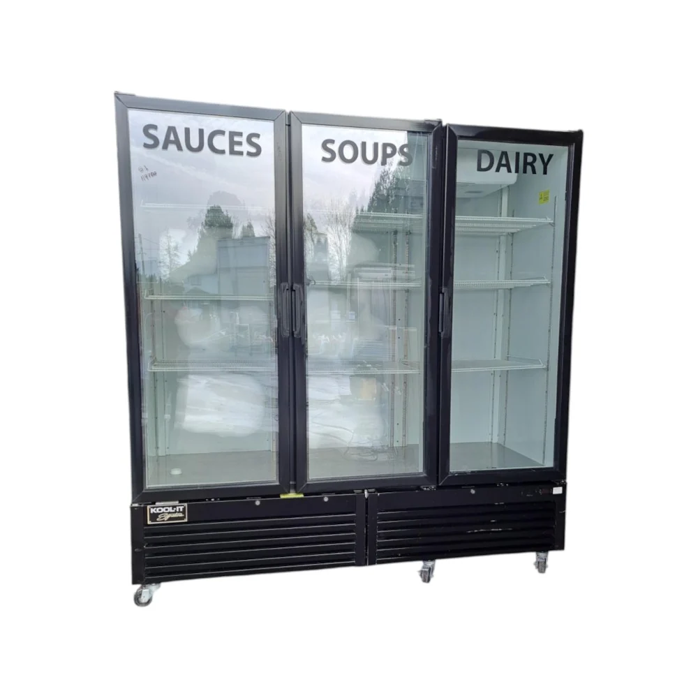 Restored Like New Kool It - LX-74RE - Fridge - 3 Glass Door - 79 Inch