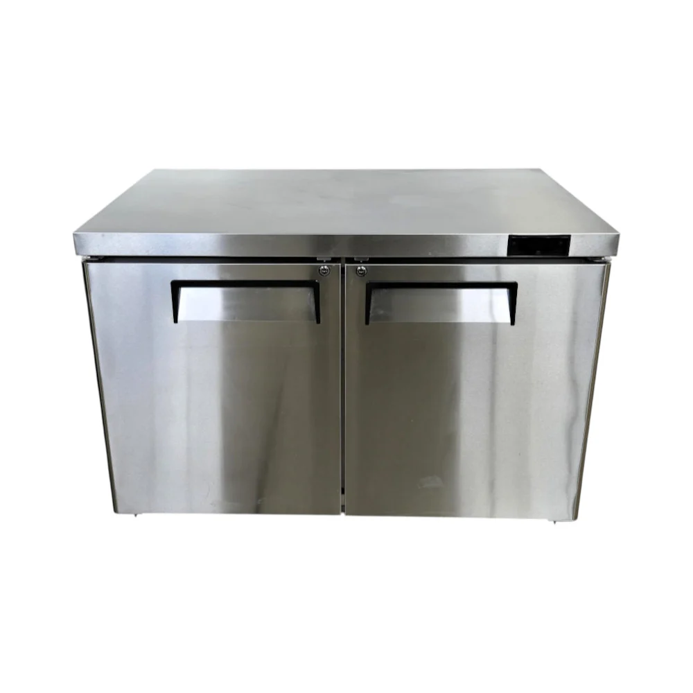 Restored Like New EFI CUDR2-48VC Undercounter Refrigerator - 2 Solid Doors - 48 Inch