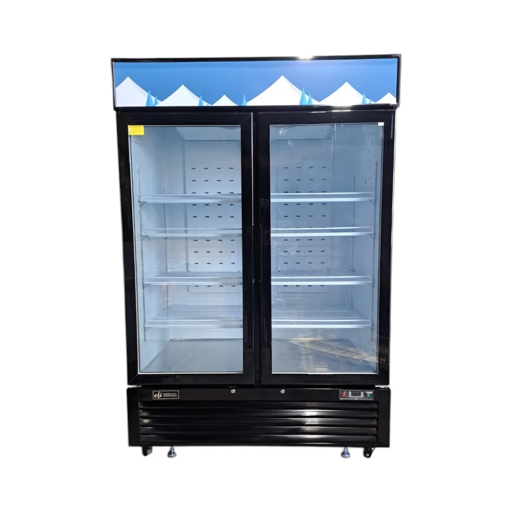 Restored Like New EFI - C2-54GDVC - Fridge - 2 Glass Door - 54 Inch