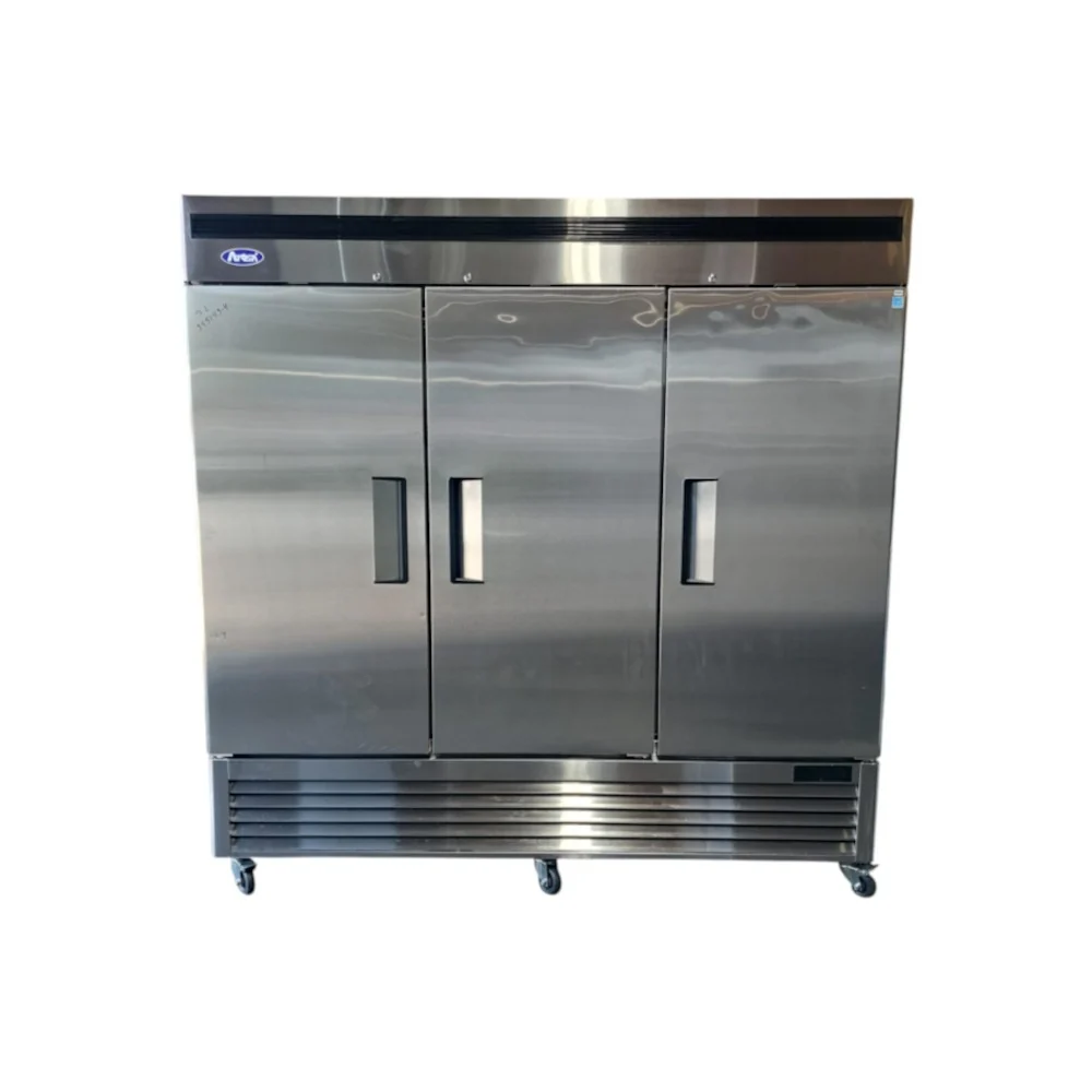 Restored Like New Atosa MBF8508GR Reach-in Refrigerator - 3 Solid Door - 82''
