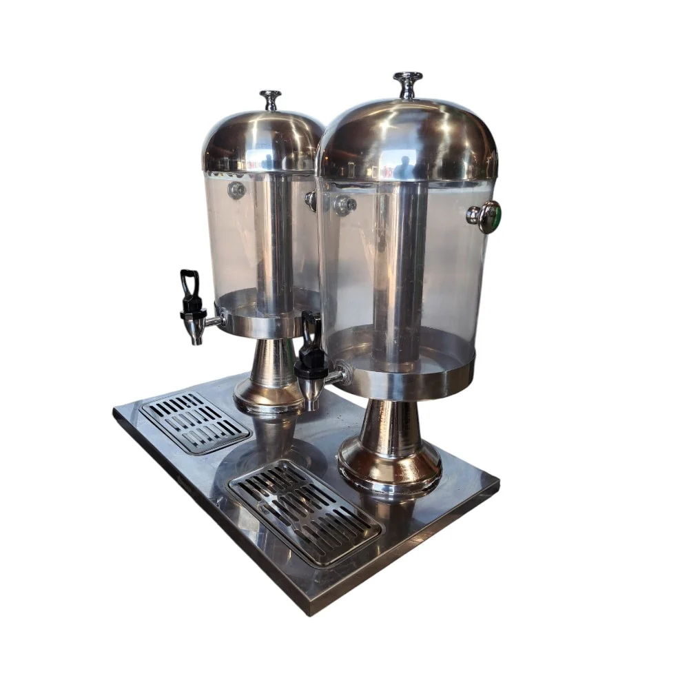 Restored Like New Omcan 2 x 8 19479 Qt. Double Ice-Cooled Juice Dispenser
