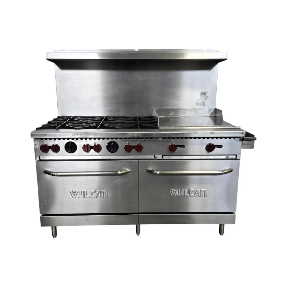 Restored Like New Vulcan SX60F Range With 24'' Griddle - Nat Gas