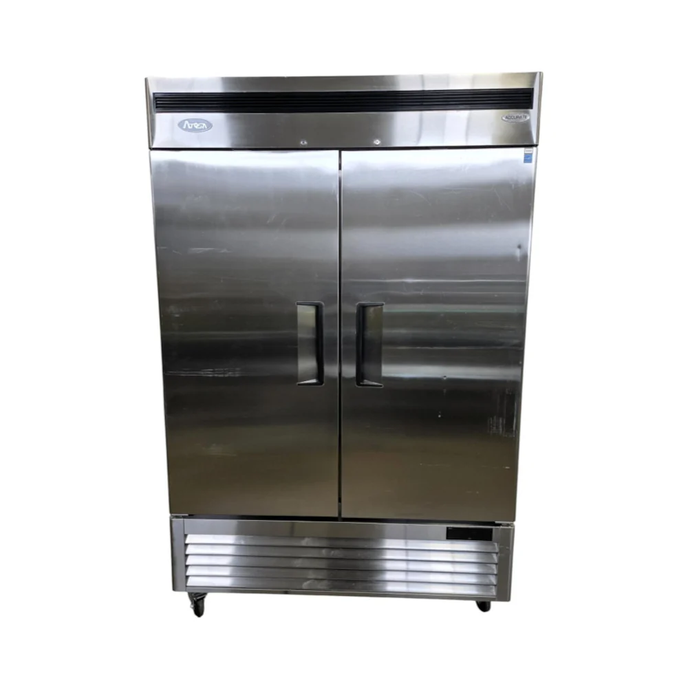 Restored Like New Atosa MBF8507GR Reach-in Refrigerator - 2 Solid Door - 54 inch