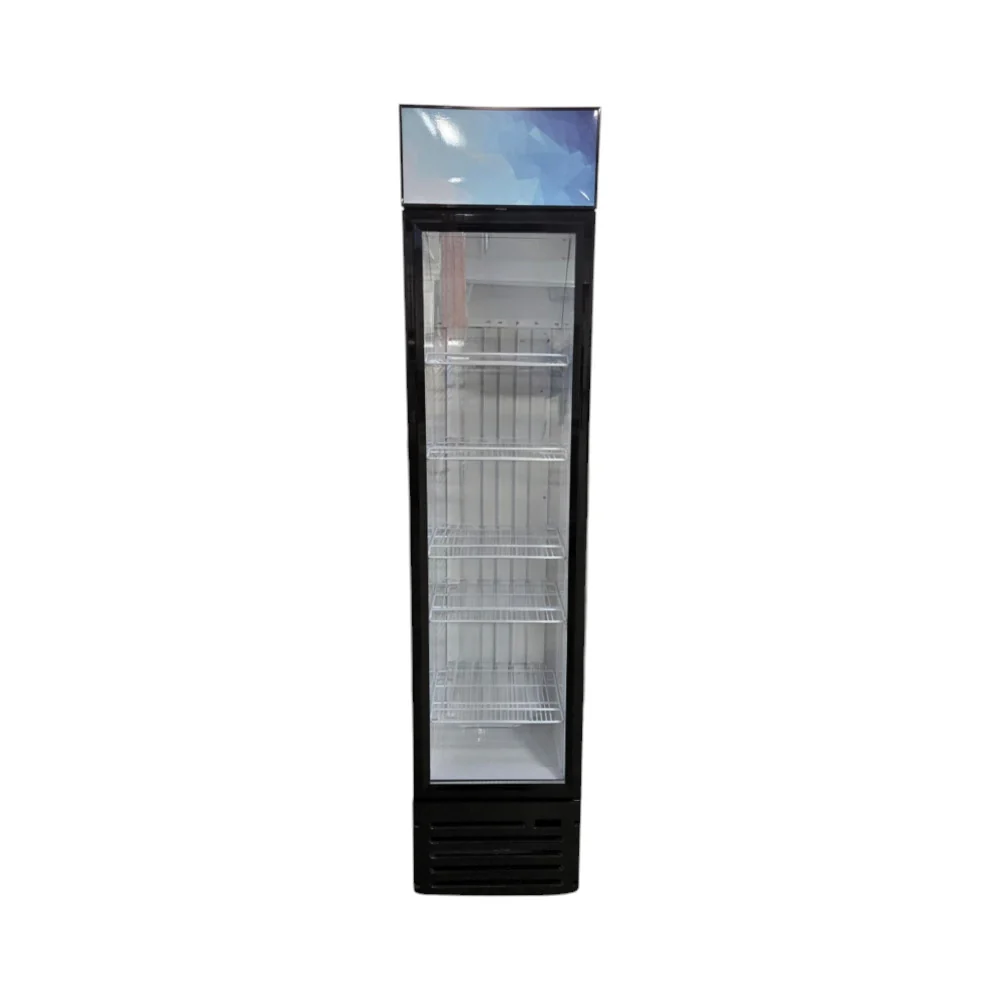 Restored Like New Omcan RS-CN-0145 Upright Refrigerator - 1 Glass Door - 16.5 Inch