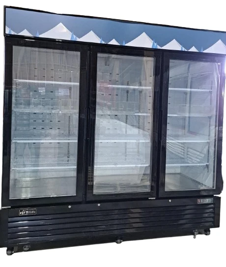 Restored Like New EFI - C3-82GDVC - Fridge - 3 Glass Door - 82 Inch