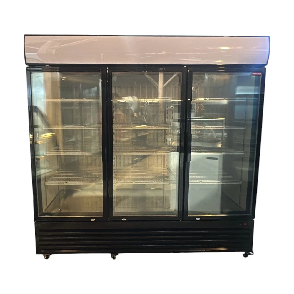 Restored Like New New Air - NGF-182-H - Freezer - 3 Glass Door - 78 Inch