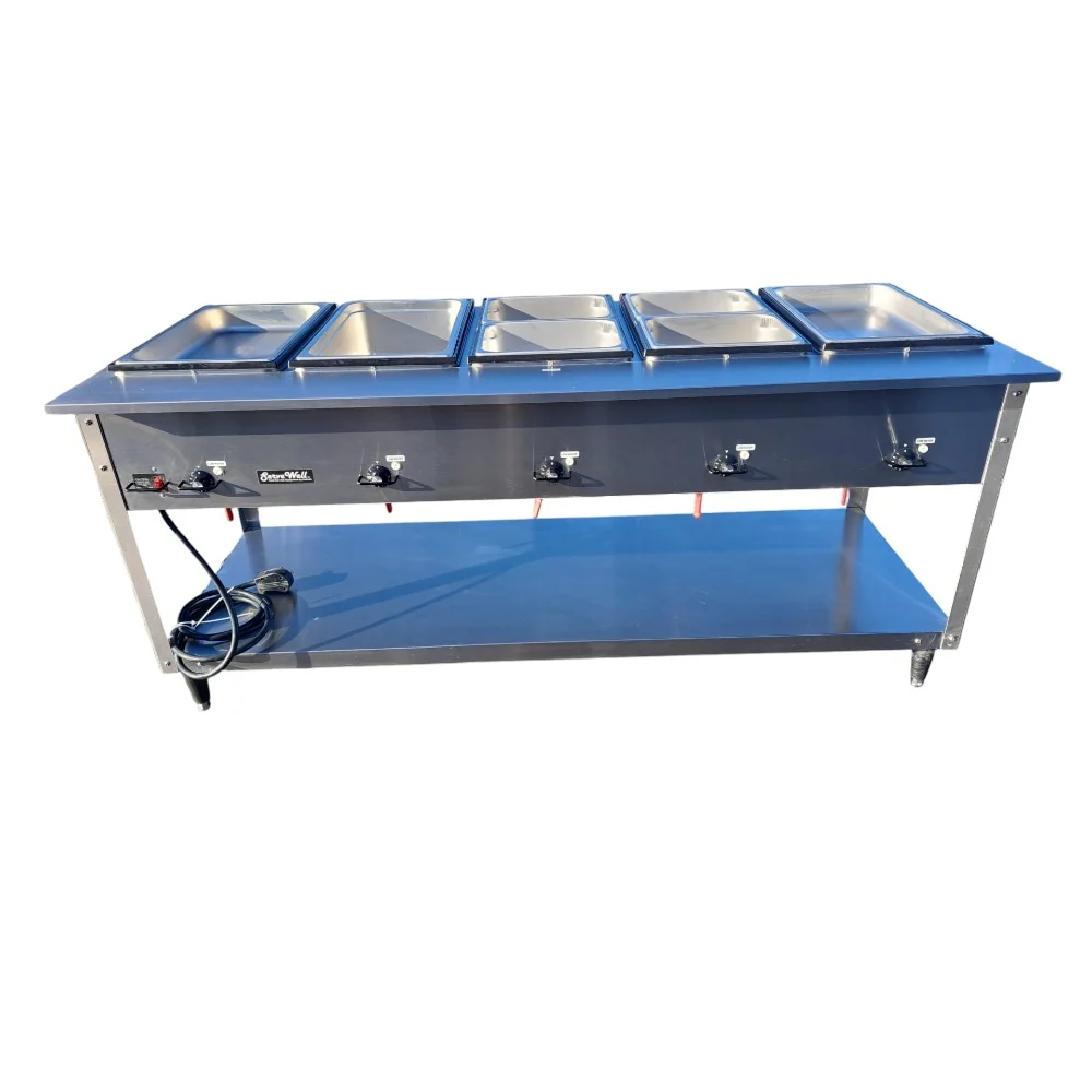 Restored Like New Vollrath 38219 Electric Steam Table - 5 Pan